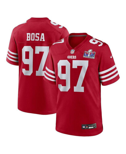 Men's Nick Bosa Scarlet San Francisco 49ers Super Bowl LVIII Game Jersey