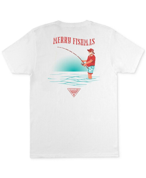 Men's Merry Fishmas PFG Santa Graphic T-Shirt