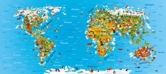 Poster Weltkarte für Kinder