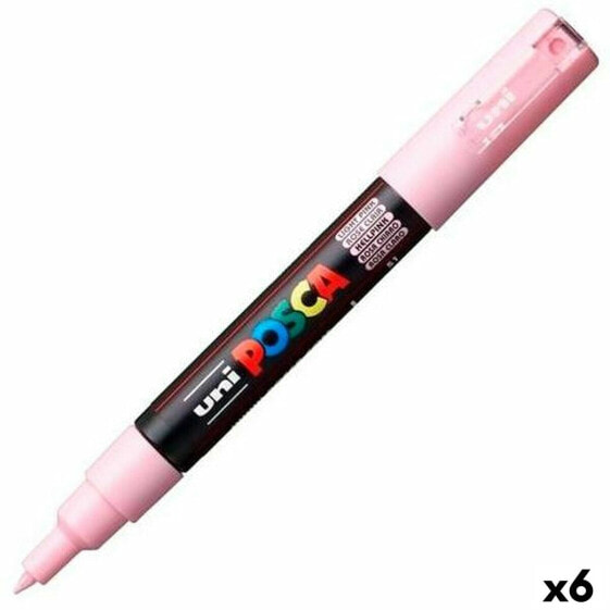 Ручка фломастер POSCA PC-1M Светло-розовая (6 штук)