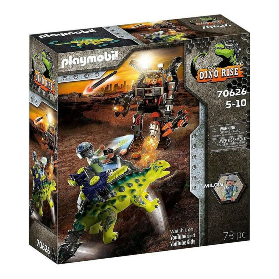 Playset Dino Rise Saichania Playmobil 70626 - Saichania and Robot Soldier (73 pcs)