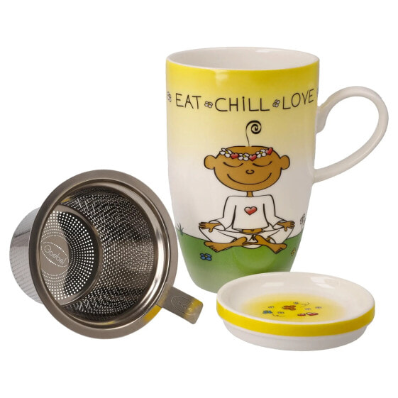 Teetasse Der kleine Yogi Eat Chill Love