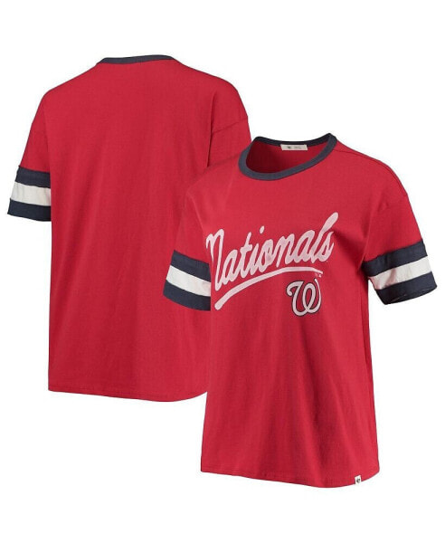 Women's '47 Red Washington Nationals Dani T-shirt
