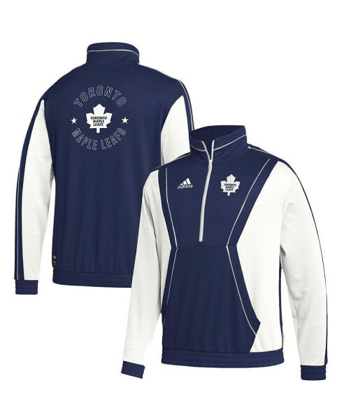 Men's Blue Toronto Maple Leafs Team Classics Half-Zip Jacket