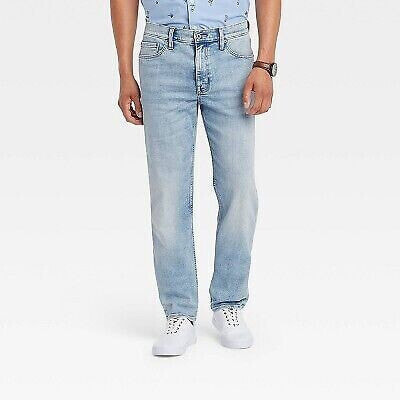 Men's Slim Straight Fit Jeans - Goodfellow & Co Light Blue 40x30