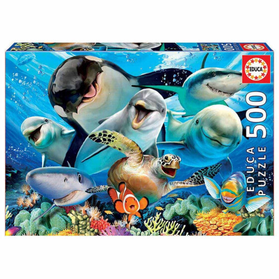 EDUCA BORRAS 500 Pieces Selfie Bajo El Agua Wooden Puzzle