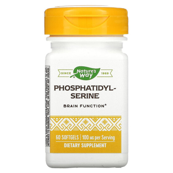 Усиленная добавка Фосфатидилсерин Nature's Way, 100 мг, 60 мягких капсул