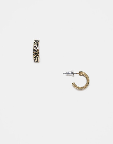 Classics 77 dusk til dawn hoop earrings in gold