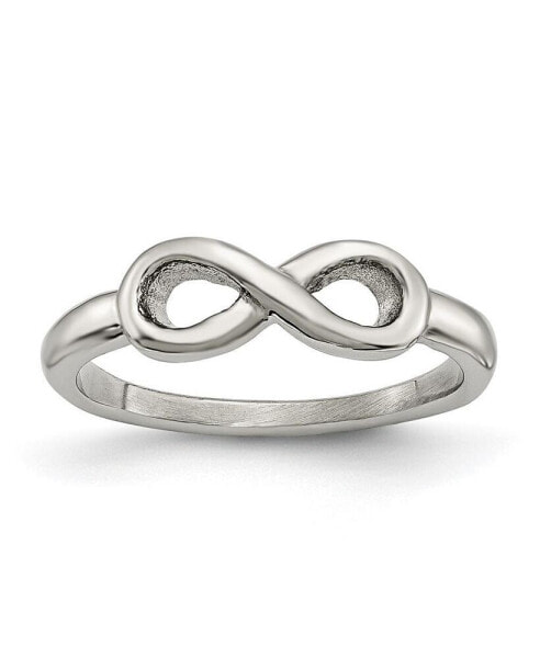 Stainless Steel Polished Infinity Symbol Ring