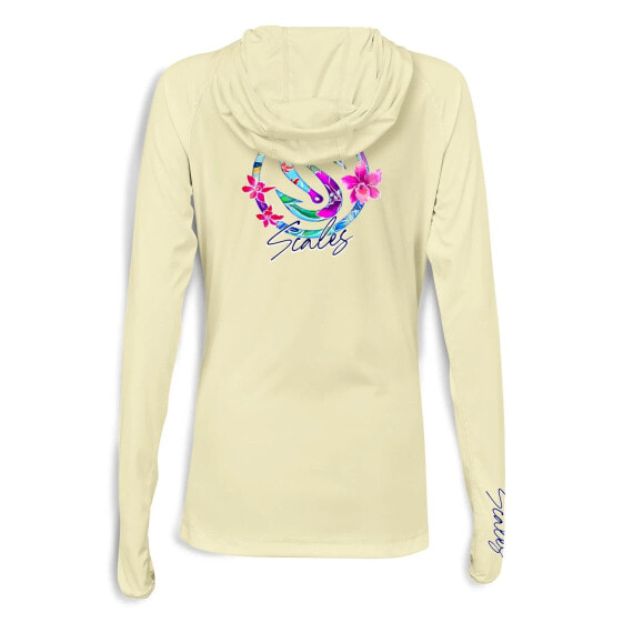 SCALES Frigate Paradise Womens Hooded Performance Shirt Hoodie
