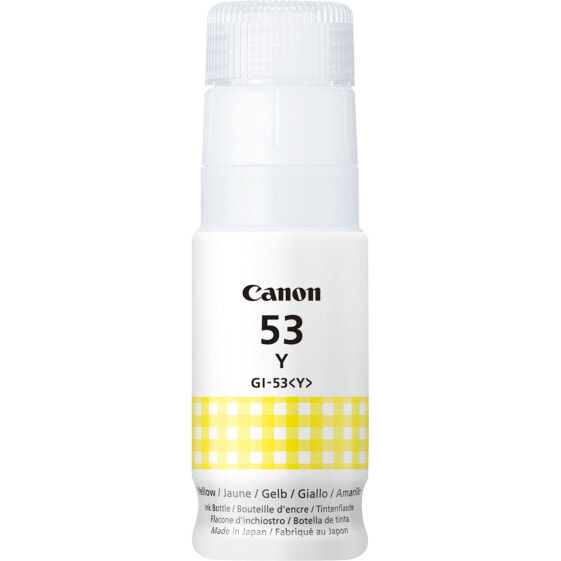 Canon GI-53Y Yellow Ink Bottle - Yellow - Canon - PIXMA G650 PIXMA G550 - 60 ml - Inkjet - 1 pc(s)