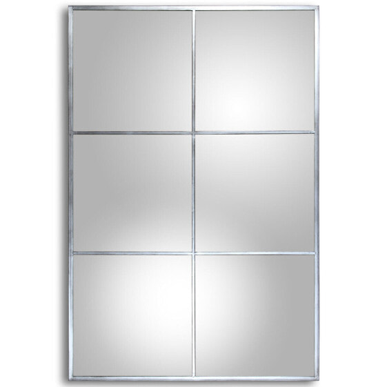 Wall mirror Alexandra House Living Silver Metal Window 7 x 114 x 79 cm