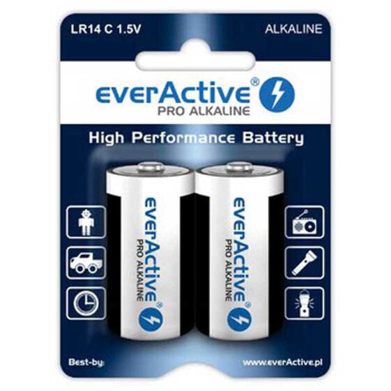EVERACTIVE Pro LR14 C Alkaline Battery 2 Units