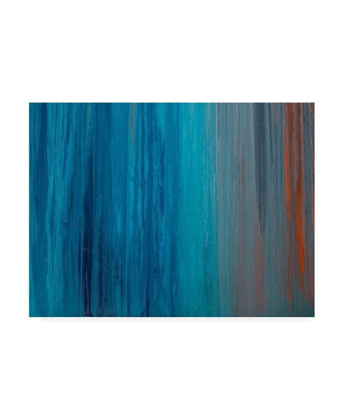 Teodora Guererra Drenched in Teal II Canvas Art - 15.5" x 21"