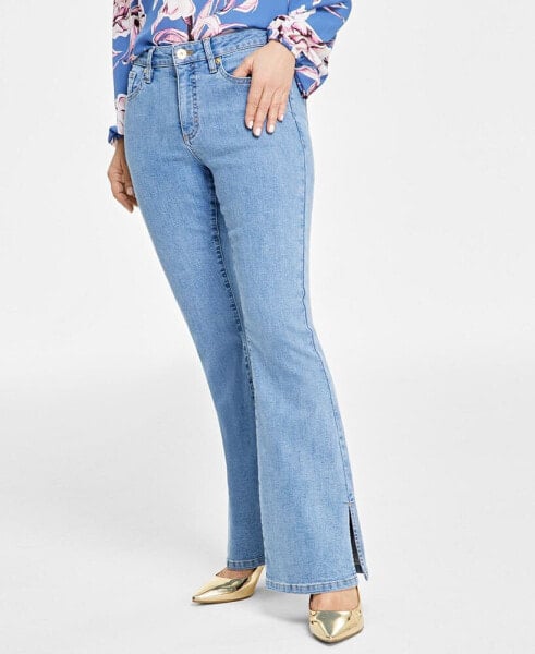 Petite High-Rise Flare-Leg Jeans, Created for Macy's