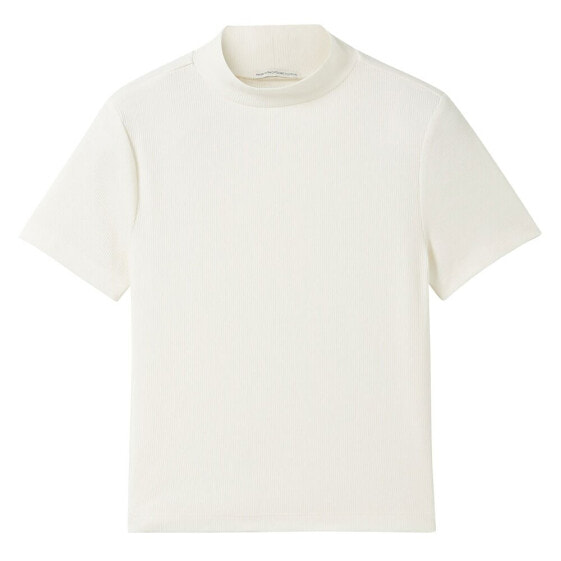 TOM TAILOR Cropped Rib short sleeve T-shirt