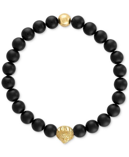 Браслет Esquire Men's Jewelry Onyx & Lion Bead Stretch