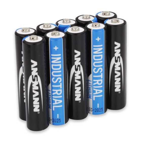 Одноразовые батарейки ANSMANN® AAA 1501-0010, литиевые, 1.5 В, 10 штук, черные
