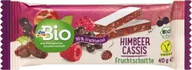 Fruchtriegel, Himbeer Cassis, 40 g