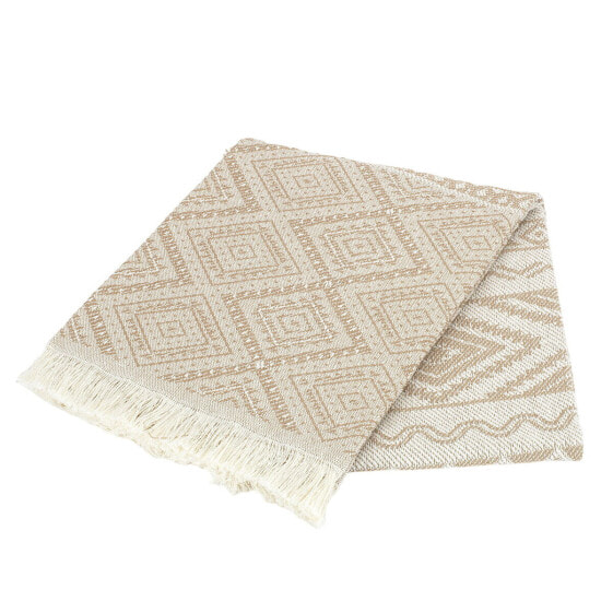 Blanket Alexandra House Living Tunez Beige 225 x 260 cm