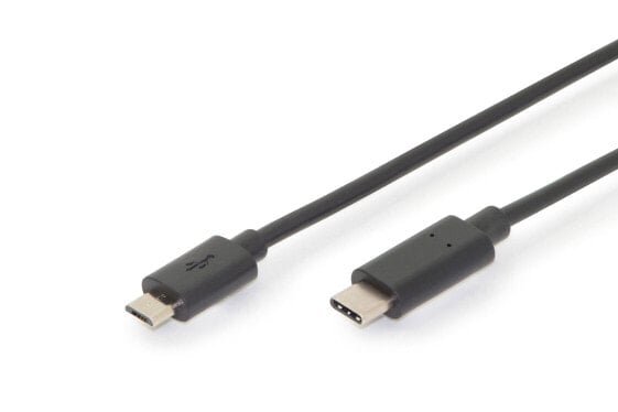 DIGITUS USB Type-C connection cable, Type-C to micro B, Ver. USB 2.0