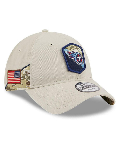 Men's Stone Tennessee Titans 2023 Salute To Service 9TWENTY Adjustable Hat