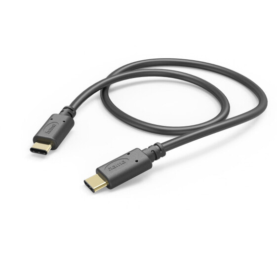 Разъем USB C - USB C USB 2.0 черный Hama 00201589 - 1 м - 480 Mбит/сек