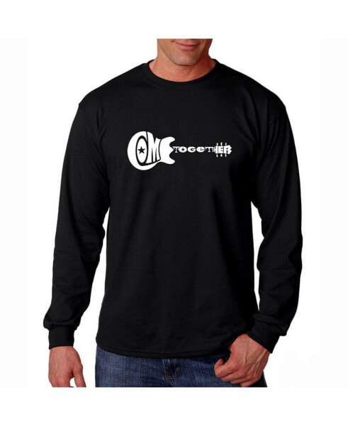 Men's Word Art Long Sleeve T-Shirt- Come Together
