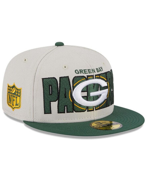 Головной убор New Era Green Bay Packers 2023 NFL Draft On Stage 59FIFTY Fitted Hat