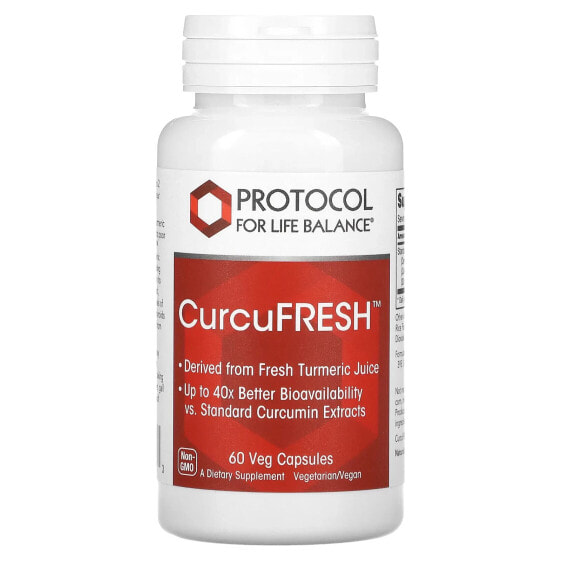 CurcuFRESH, 60 Veg Capsules