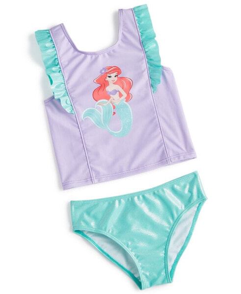 Little Girls The Little Mermaid Tankini Swimsuit, 2 Piece Set