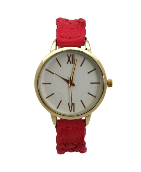 Soft Leather Braided Women Watch