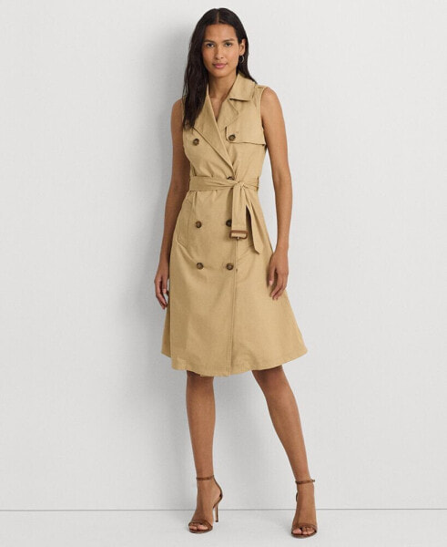 Women's Double-Breasted Belted Dress