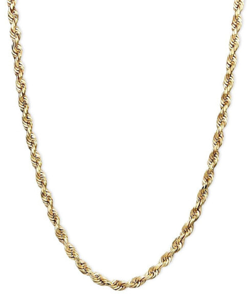 Rope Chain 16" Necklace (1-3/4mm) in 14k Yellow Gold