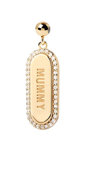 Pozlacený přívěsek se zirkony MUMMY Charms CH01-106-U