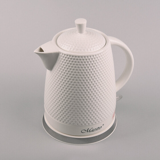 Электрический чайник Mellerware Feel-Maestro MR069 - 1.5 л - 1200 Вт - Белый - Керамика - Защита от перегрева