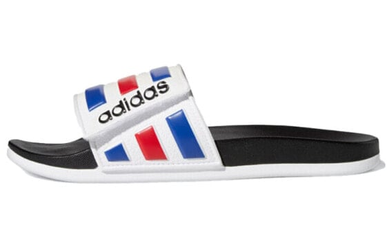 Шлепанцы спортивные Adidas Adilette Comfort Adjustable черно-белые