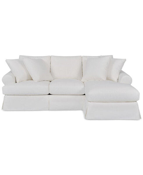 Brenalee 96" Fabric Roll Arm Sofa and Slipcover