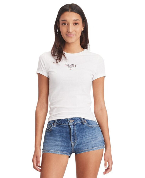 Women's Slim-Fit Essential Logo Graphic T-Shirt