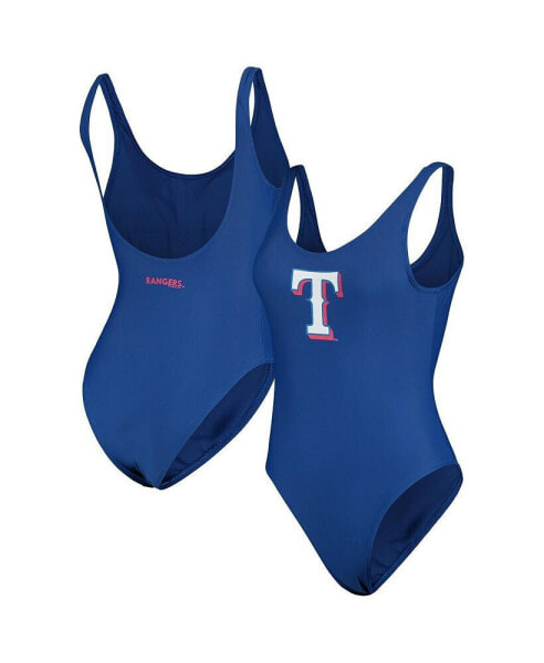 Women's Royal Texas Rangers Making Waves One-Piece Swimsuit