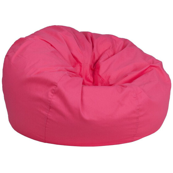 Oversized Solid Hot Pink Bean Bag Chair