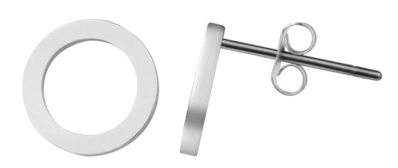 Simple steel earrings Rings