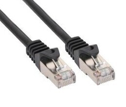 InLine Patch Cable U/UTP Cat.5e black 0.5m