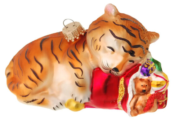 10cm Babytiger Glasornament