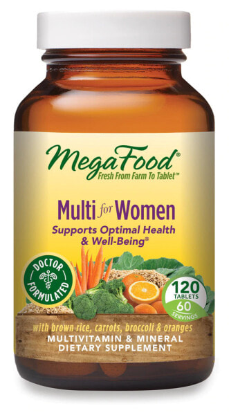 MegaFood Multi for Women Витаминно-минеральный комплекс для женщин 120 таблеток