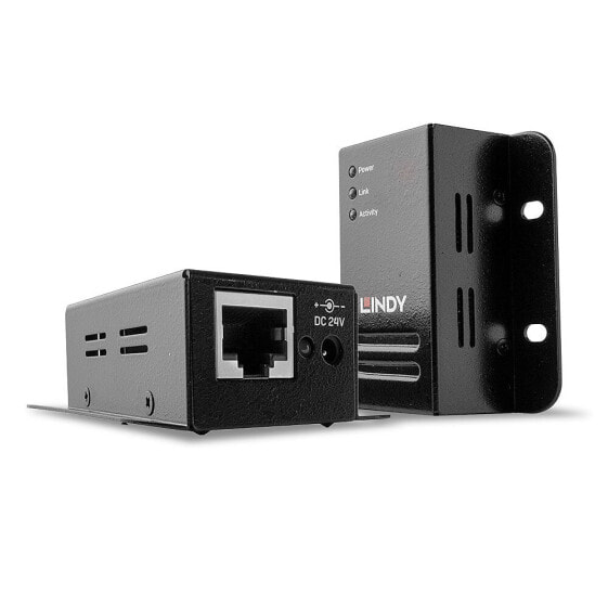 Lindy 50m USB 2.0 Cat.6 Extender, Network transmitter & receiver, 50 m, 480 Mbit/s, Cat5, Cat5e, Cat6, NS1021, Black