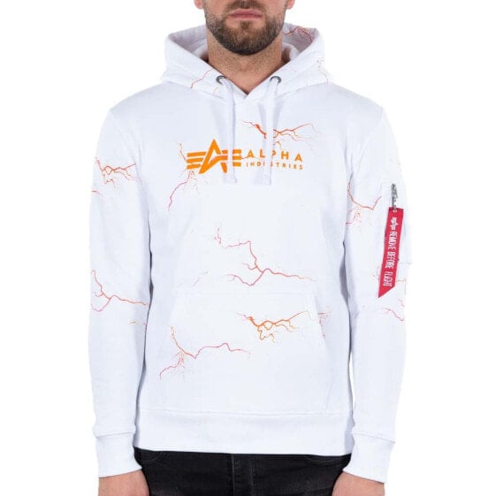 ALPHA INDUSTRIES Lightning All Over Print hoodie