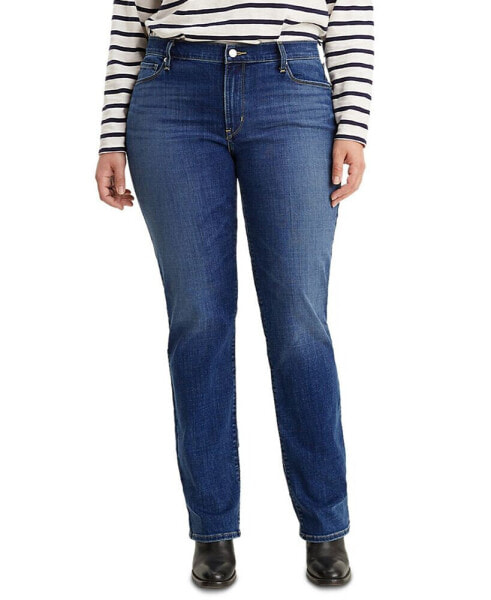 Trendy Plus Size Classic Straight Leg Jeans