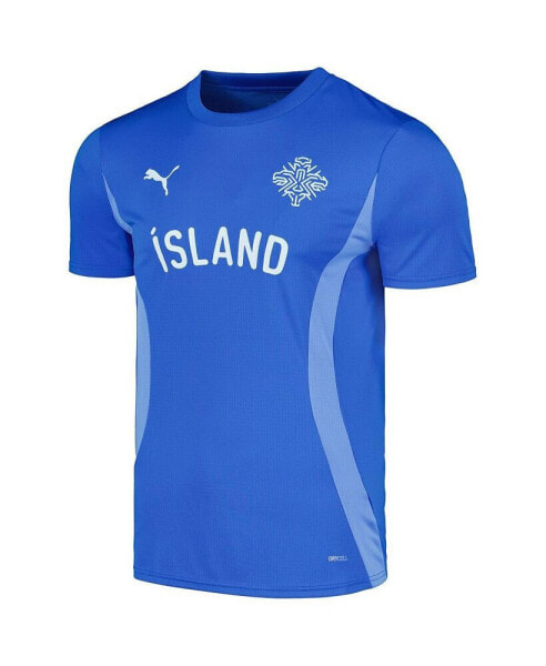 Men's Blue Iceland National Team 2024 Pre-Match Jersey