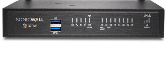 SonicWALL TZ370 - 3000 Mbit/s - 1300 Mbit/s - 1500 Mbit/s - TCP/IP - UDP - ICMP - HTTP - HTTPS - IPSec - ISAKMP/IKE - SNMP - DHCP - PPPoE - L2TP - PPTP - RADIUS - Wired - 1000 Mbit/s